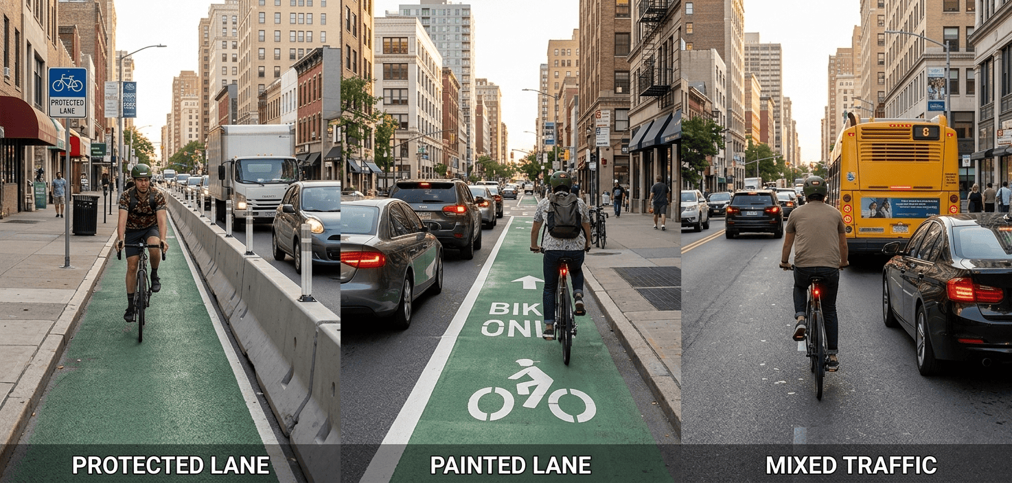 Urban bike lanes
