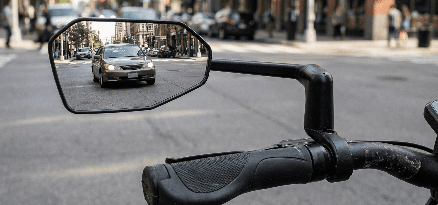Do Riders with Rearview Mirrors Make Safer Decisions?