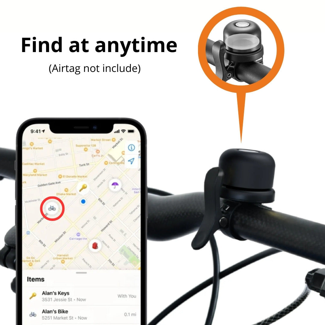 XNITO Anti-Theft Bike Bell for Apple AirTag