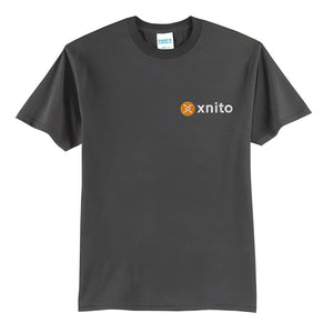 XNITO T-Shirt in dark gray with logo on chest