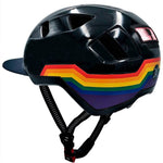 Bild in Galerie-Viewer laden, XNITO helmet with rainbow stripes and rear light
