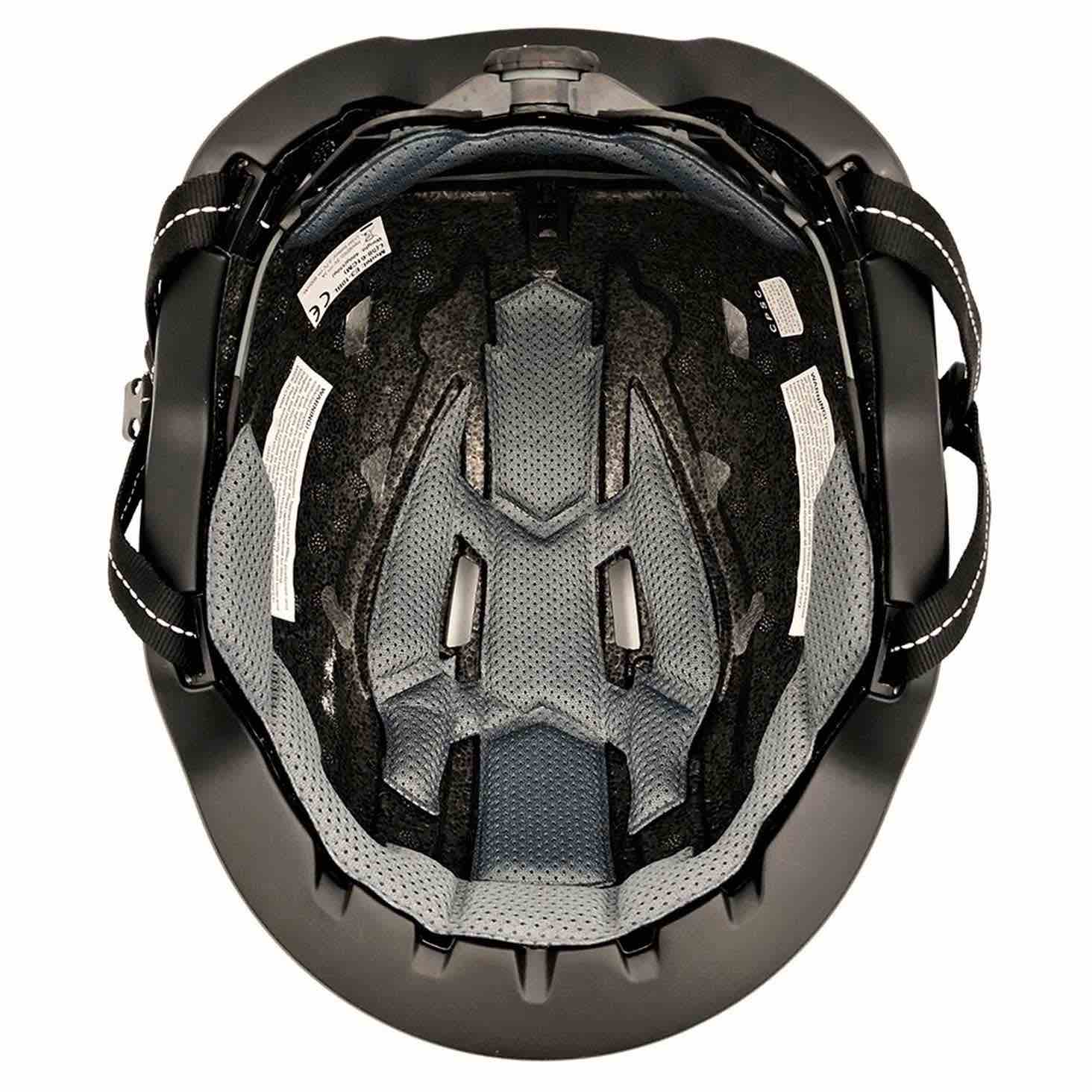 Interior view of XNITO helmet padding