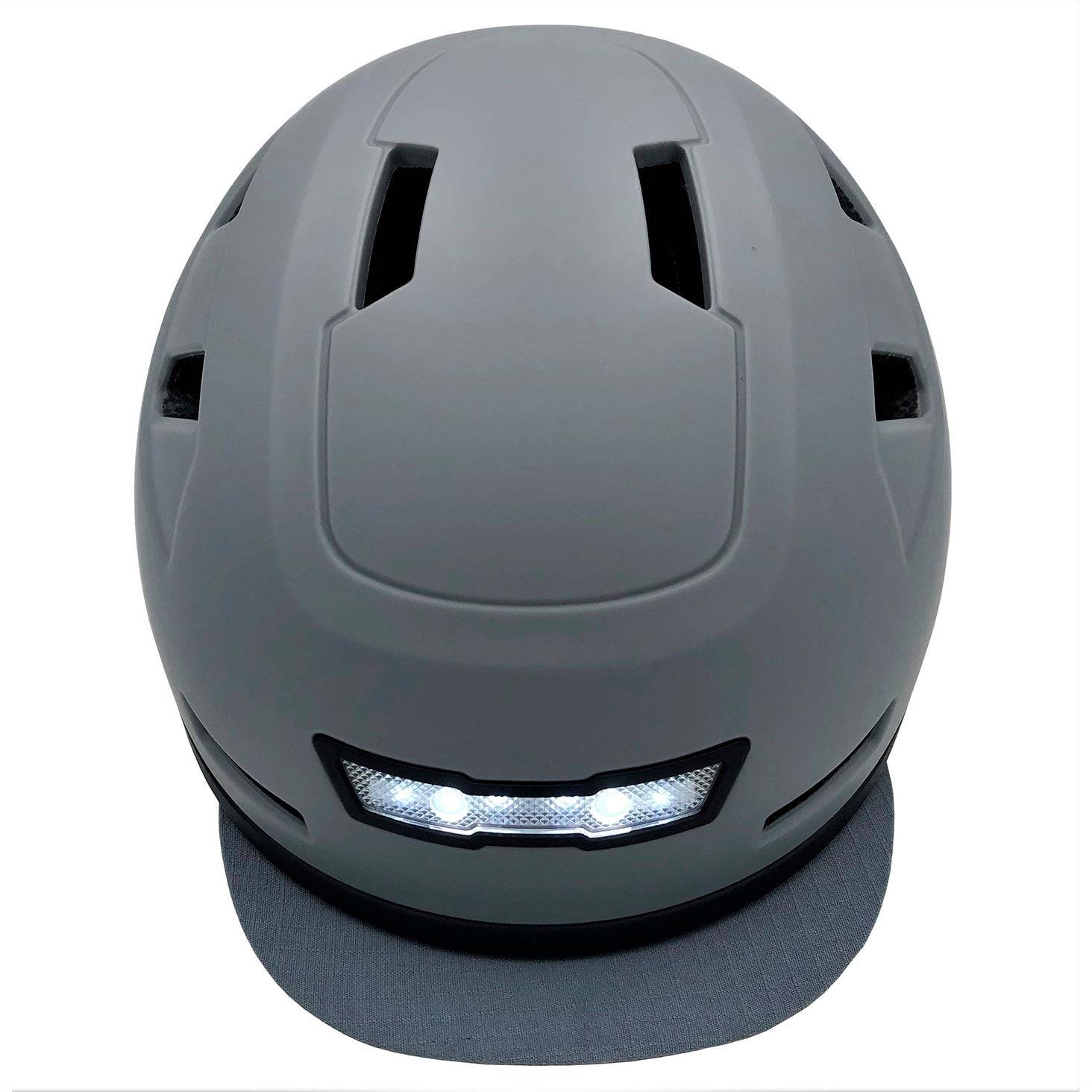 Gull XNITO helmet front view with LED light