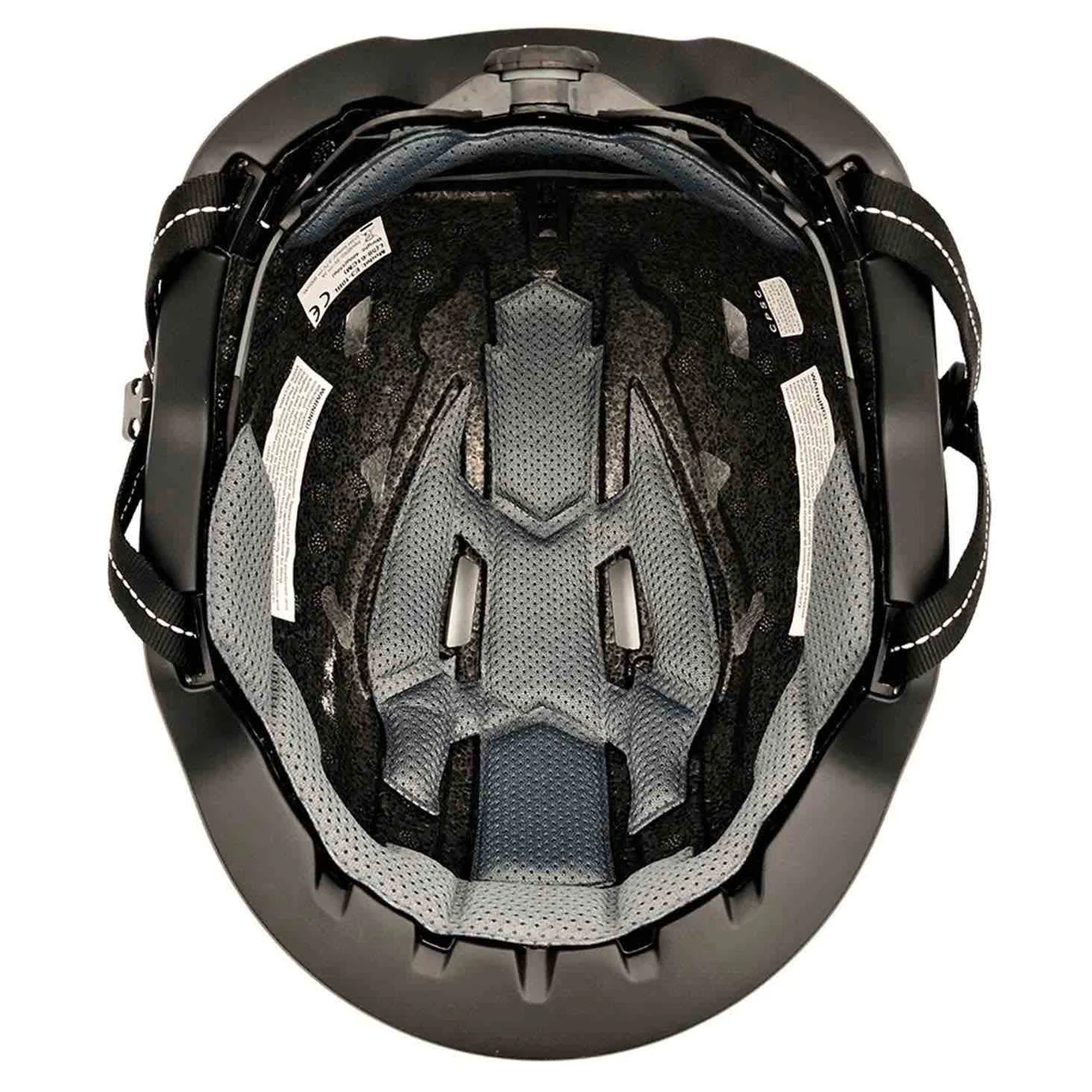 Interior view of XNITO helmet with padding