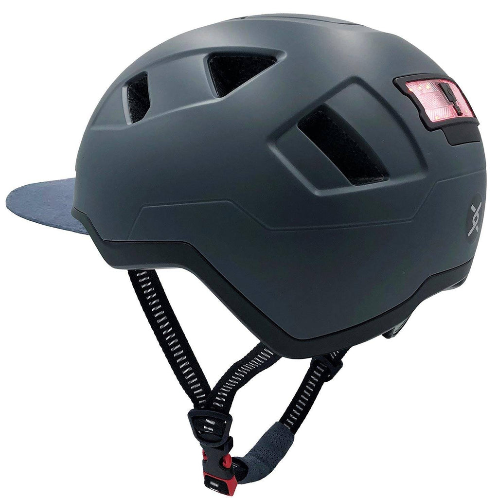 Urbanite eBike helmet with rear light and visor