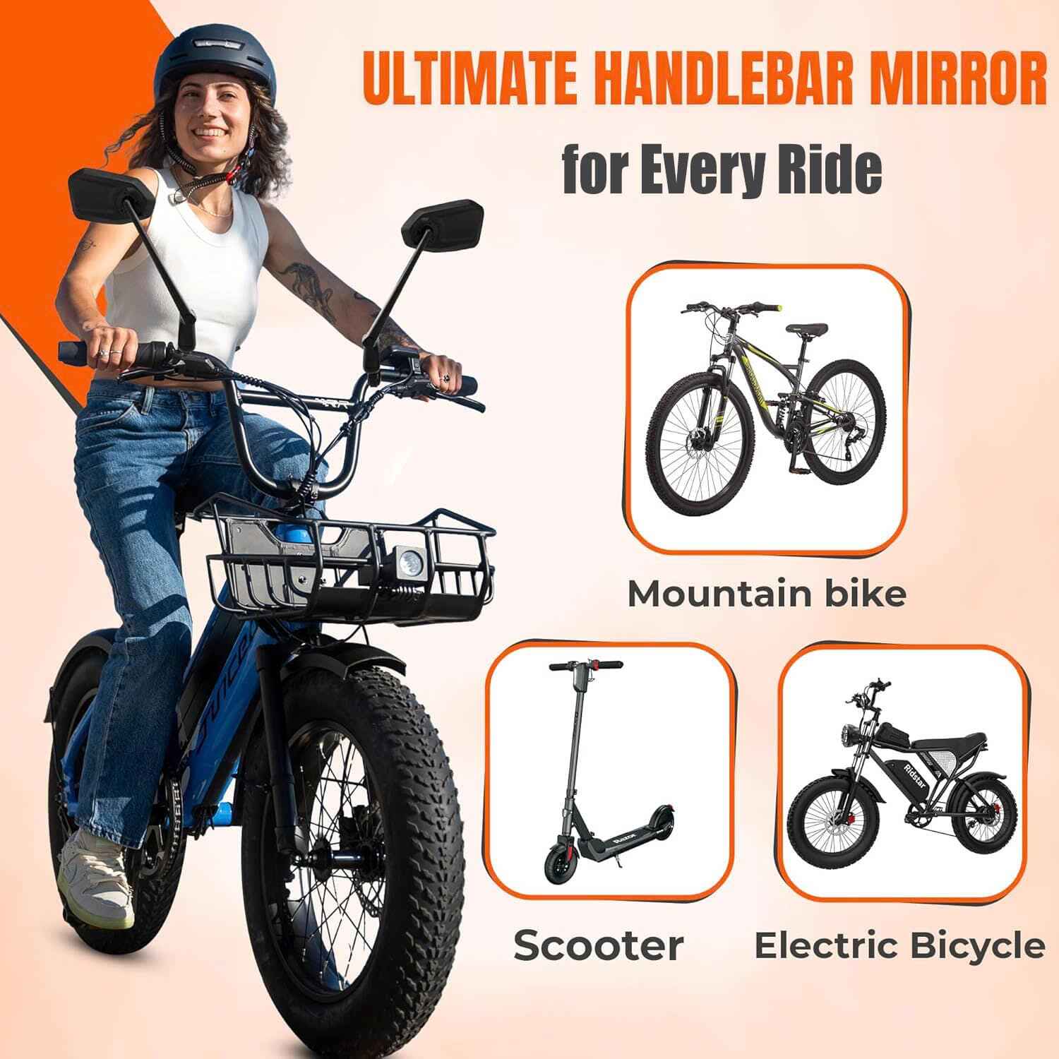 XNITO Bike Handlebar Rear Mirror (Left)