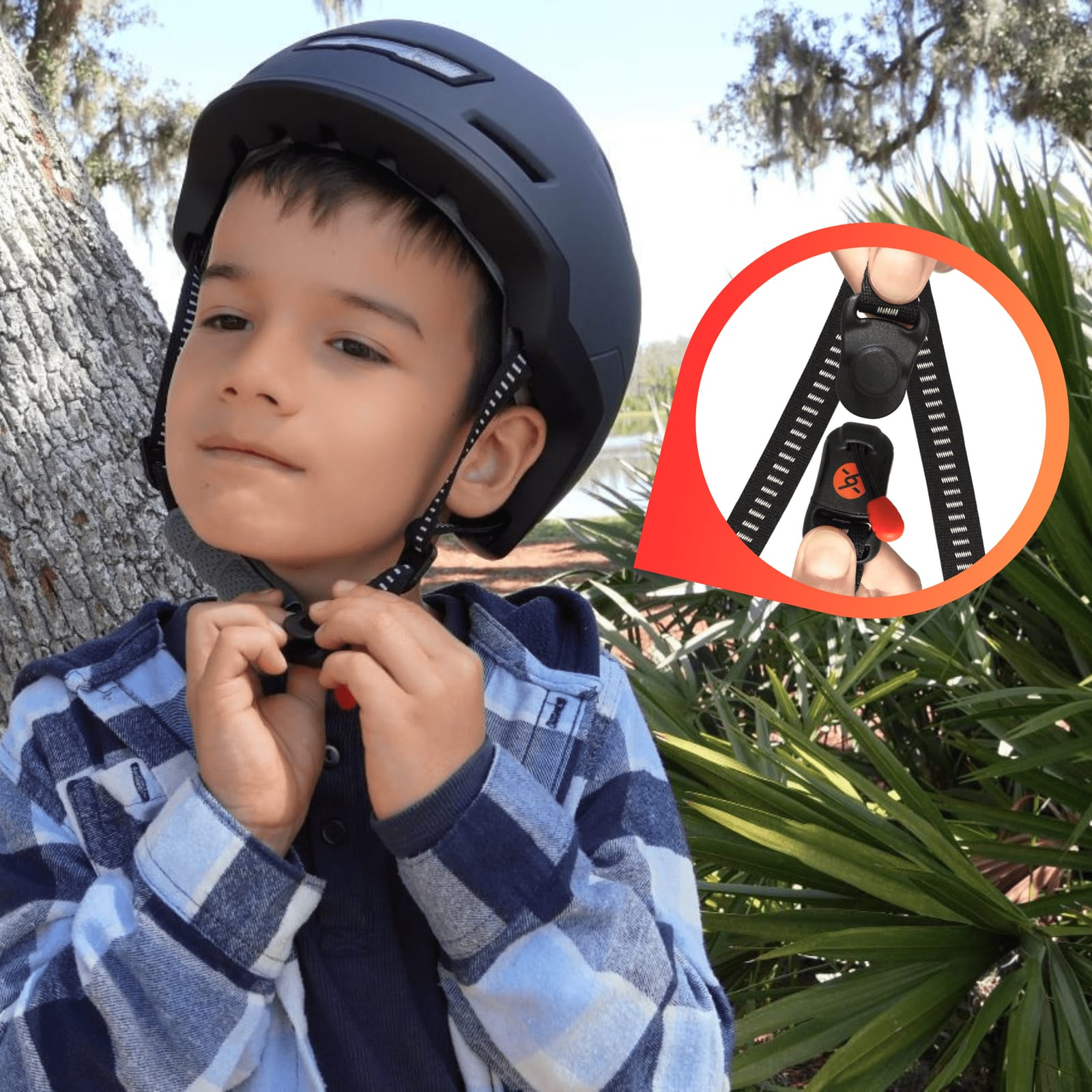 One handed magnetic buckle, no more pinched necks