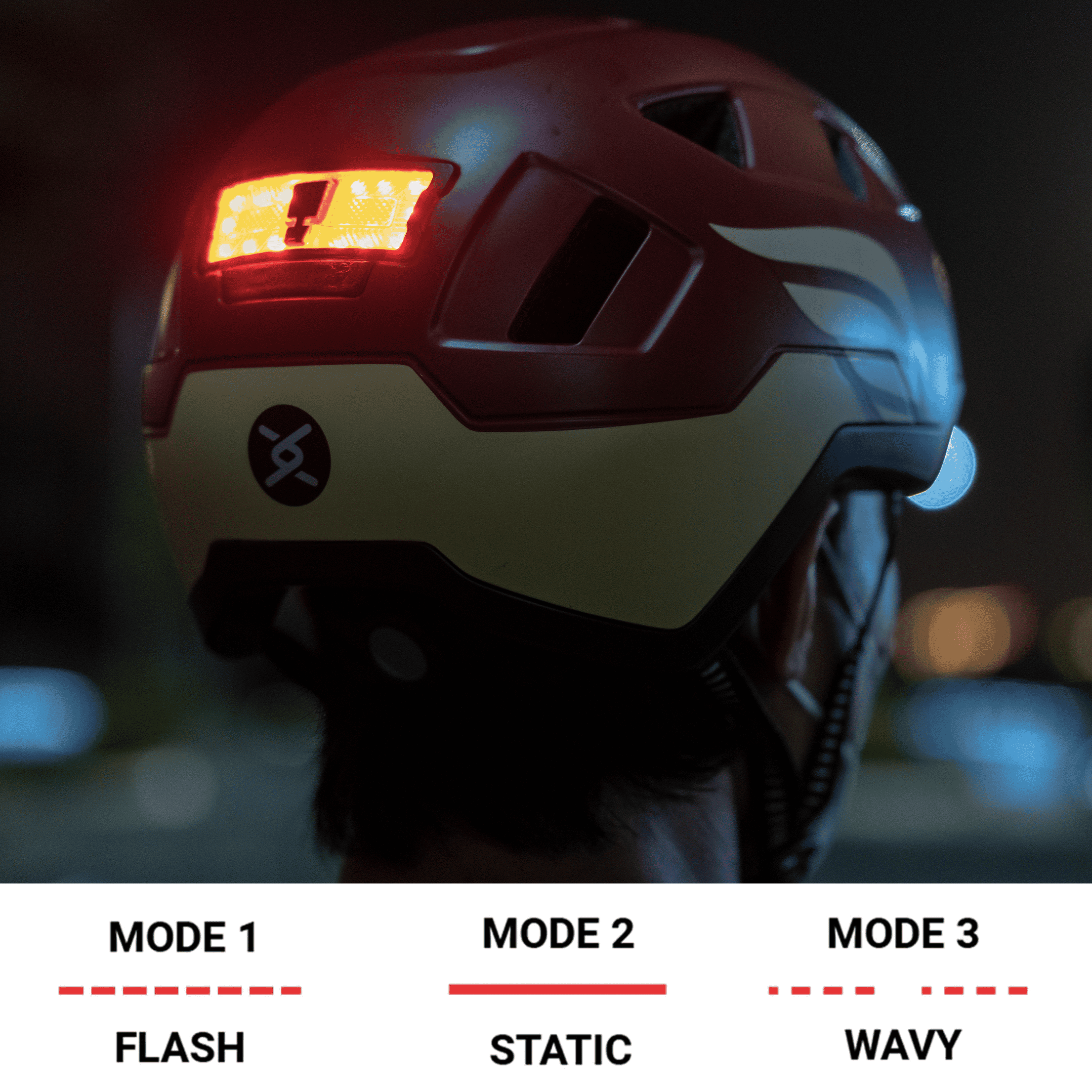 3 Rear light modes